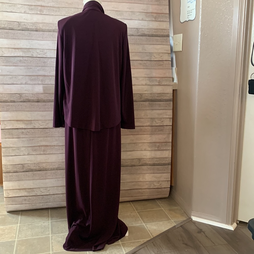 Alex Evenings Cardigan and dress with Shoulder Pads Size 10 NWOT - Picture 2 of 8